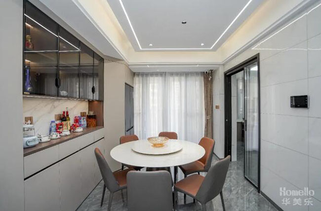 108㎡現(xiàn)代風(fēng)三居室，給戶型適當(dāng)做減法，讓舒適與優(yōu)雅并存